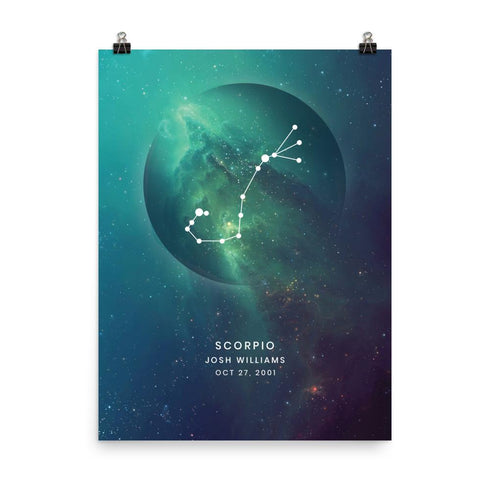 Zodiac Constellations Print (Scorpio)